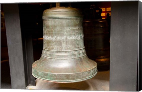 Framed China, Macau Museum of Macau Bronze bell cast Print