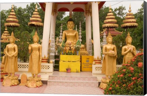 Framed Buddha Image at Wat Si Saket, Laos Print