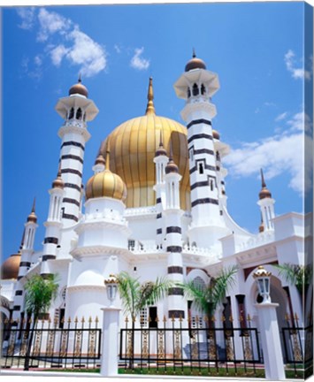 Framed Malaysia, Peninsular Malaysia, Perak, Kuala Kangsar, Ubudiah Mosque Print