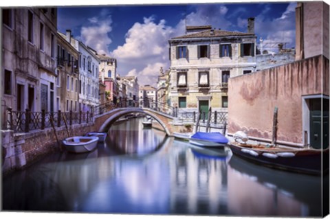 Framed Venetian canal, Venice, Italy Print