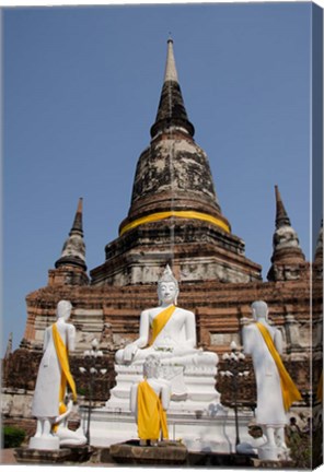 Framed Buddha statue, Wat Phra Chao Phya-thai, Ayutthaya, Thailand Print