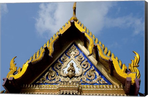 Framed Royal Monastery of Emerald Buddha, Grand Palace, Wat Phra Keo, Bangkok, Thailand Print