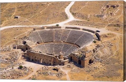 Framed Roman Amphitheater, Ancient Hierapolis, Pamukkale, Turkey Print