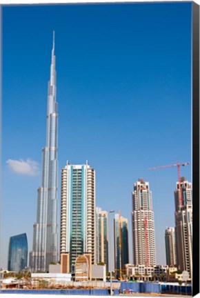 Framed Burj Khalifa, Dubai, United Arab Emirates Print