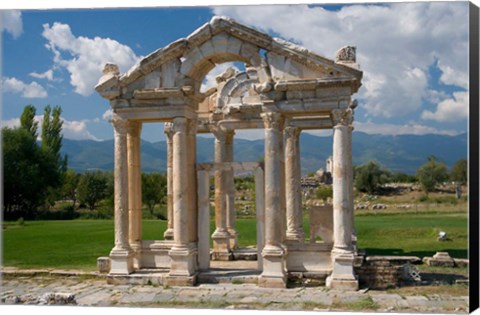 Framed Roman Archaeological Site, Aphrodisias, Turkey Print