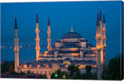 Framed Blue Mosque, Istanbul, Turkey Print