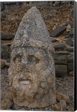 Framed Head Statues, Mount Nemrut, Turkey Print