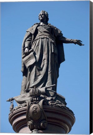 Framed Statue of Catherine the Great, Odessa, Ukraine Print