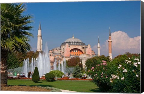 Framed Hagia Sophia Mosque, Istanbul, Turkey Print