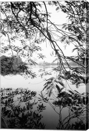 Framed Hoan Kiem Lake View, Hanoi, Vietnam Print