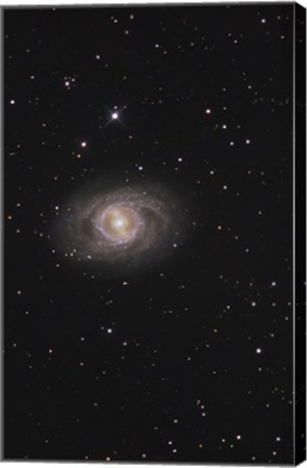 Framed Messier 95, A Barred Spiral Galaxy in the Constellation Leo Print