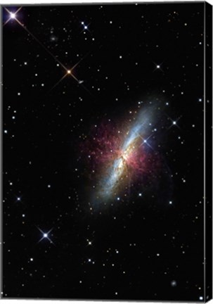 Framed Cigar Galaxy Print