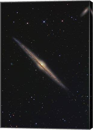 Framed NGC 4565, Barred Spiral Galaxy in the Constellation Coma Berenices Print