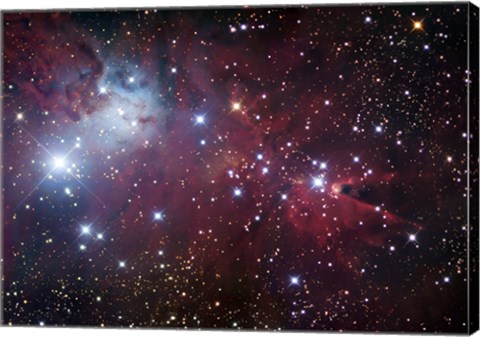 Framed Cone Nebula Region Print