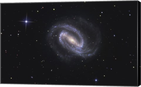 Framed NGC 1300, Barred Spiral Galaxy in the Constellation Eridanus Print