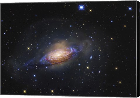 Framed Spiral Galaxy in the Constellation Leo Print