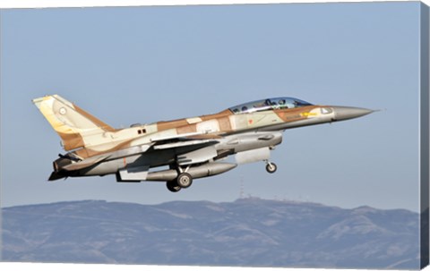 Framed Israeli Air Force F-16I Sufa Print