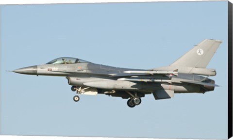 Framed Dutch F-16 aircraft Print