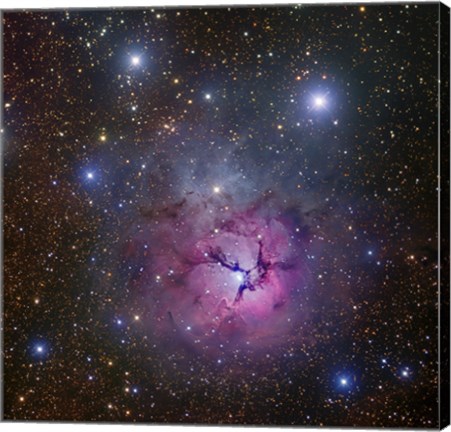 Framed Trifid Nebula located in Sagittarius Print