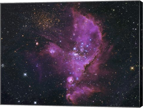 Framed Open Cluster and Nebula Complex in the Small Magellanic Cloud Print