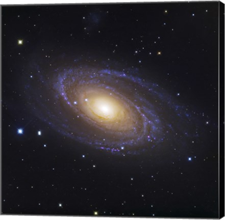 Framed Bodes Galaxy, a Spiral Galaxy in Ursa Major Print