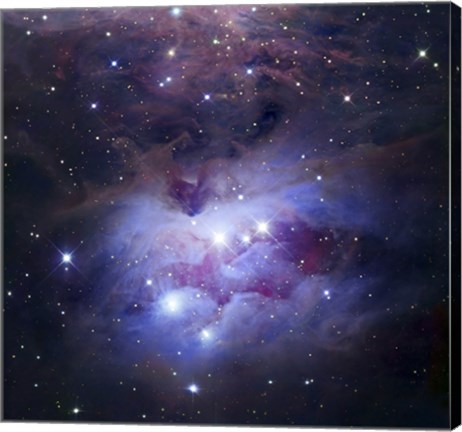 Framed Reflection Nebula Northeast of the Orion Nebula Print