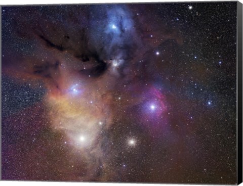 Framed Rho Ophiuchi Nebula Print