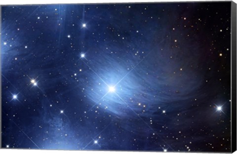 Framed Merope Nebulosity and IC 349 Print
