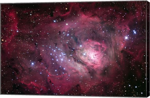 Framed Lagoon Nebula Print