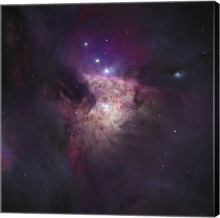 Framed Center of the Orion Nebula (The Trapezium Cluster) Print