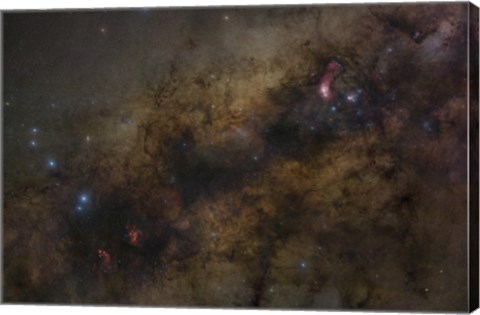 Framed Galactic Center of the Milky Way Galaxy Print