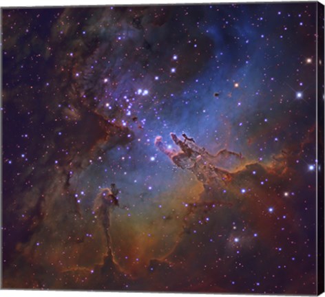 Framed Eagle Nebula in Serpens Print