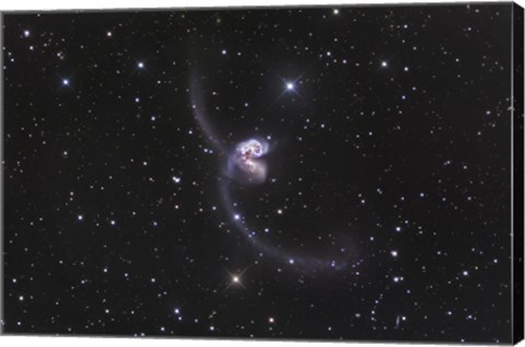 Framed Interacting Galaxies in Corvus Print