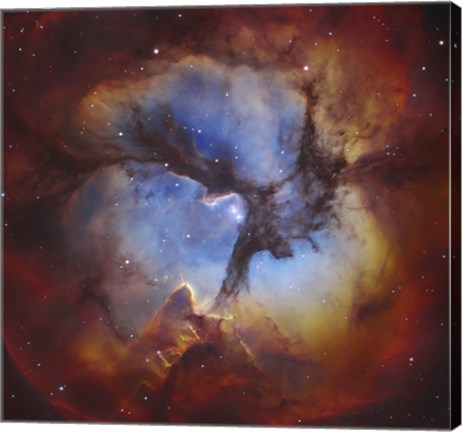 Framed Trifid Nebula in Sagittarius Print