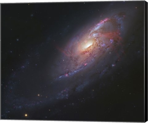 Framed Spiral Galaxy in Canes Venatici Print