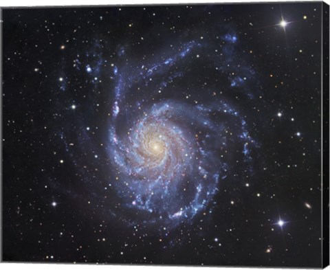 Framed Pinwheel Galaxy in Ursa Major Print