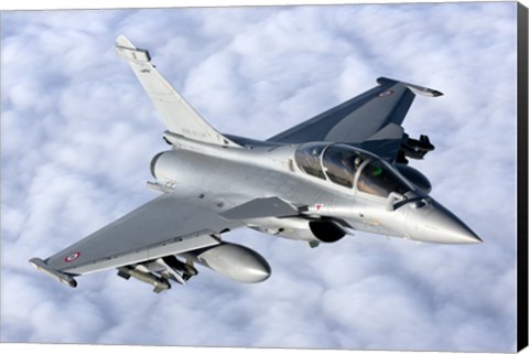 Framed Dassault Rafale B of the French Air Force Print