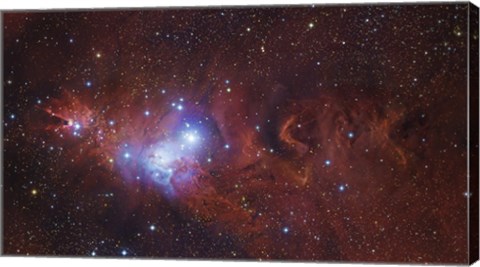 Framed Cone Nebula Region Print