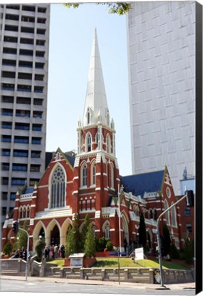 Framed Albert Street Uniting Church, Brisbane, Queensland, Australia Print