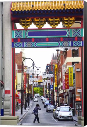 Framed Chinatown, Little Bourke Street, Melbourne, Victoria, Australia Print