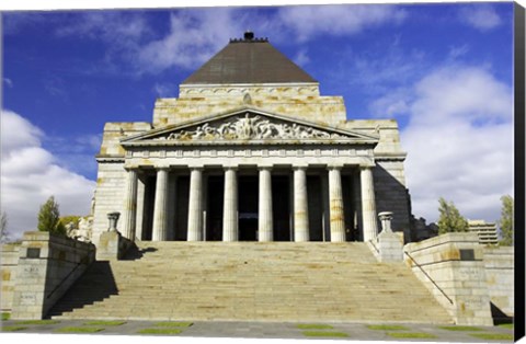 Framed Shrine of Remembrance, Melbourne, Victoria, Australia Print