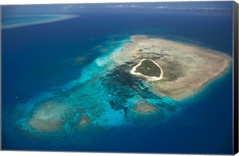 Framed Green Island, Great Barrier Reef, Queensland, Australia Print