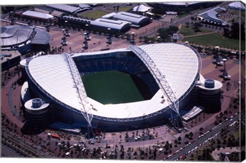 Framed Stadium Australia, Olympic Park, Sydney, Australia Print