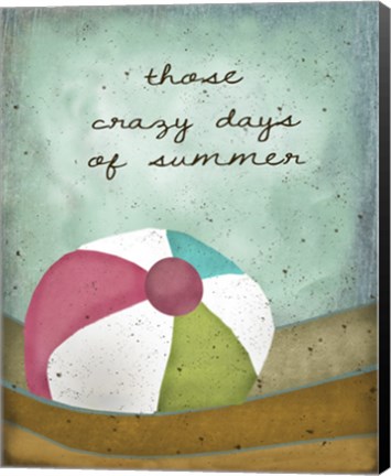 Framed Crazy Days of Summer Print