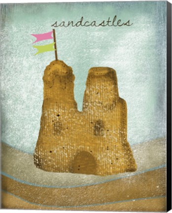 Framed Sandcastles Print