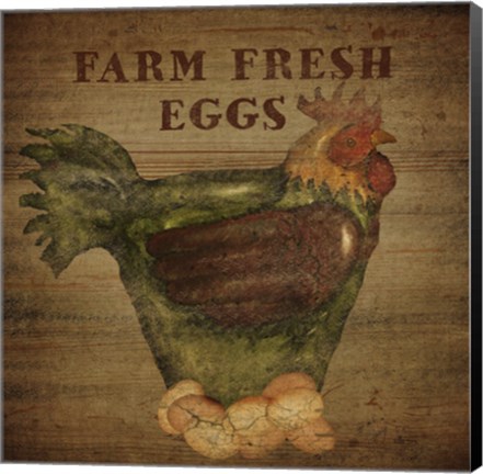 Framed Farm Fresh Eggs Print