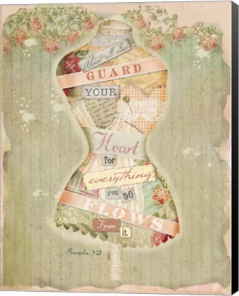 Framed Guard Your Heart II Print