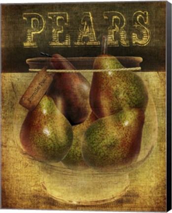 Framed Pears Print