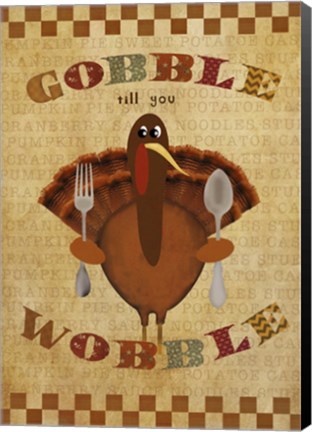 Framed Gobble Wobble Print