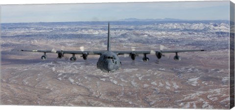 Framed Front View of a MC-130 Aircraft Print